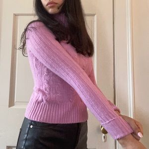 Ann Taylor Loft Petite Violet Turtleneck S…